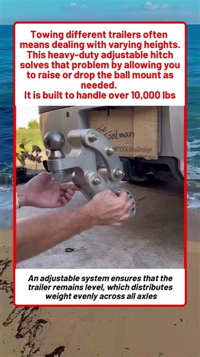 Heavy Duty Adjustable Hitch For Versatile Towing And Level Loads