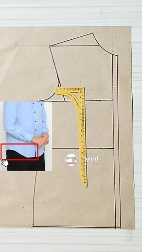 men's shirt pattern, bottom part Sewing tips and triks for beginners #sewing_tips_and_triks_for_beginners #Sewing #sewingtips #sewingtutorial #fashion #diy #tutorial ##patronaje #costura | Belajar Bersama Syarif tailor