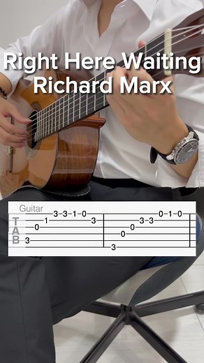 Guitar Tutorial: Right Here Waiting by Richard Marx