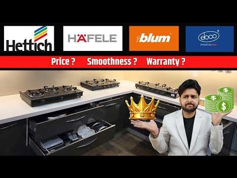 Hettich vs Hafele vs Blum vs Ebco: Tandem Box/ Innotech for Modular Kitchen Drawers -Full Details
