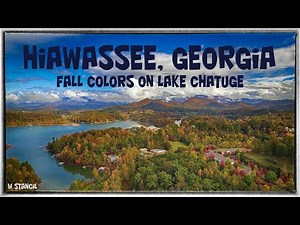 Hiawassee GA - Fall Colors on Lake Chatuge 4K ( Mavic Air 2 Drone Footage) Stunning Aerial Shots