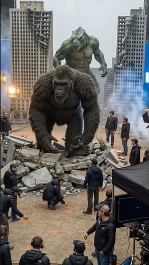 Godzilla vs Kong behind the scenes #godzilla #kingkong #godzillavskong #kong