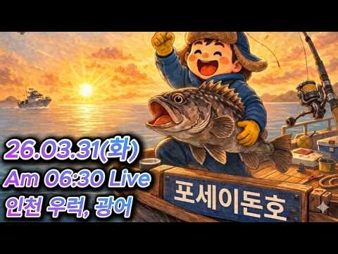 [LIVE] 지금 인천 우럭·광어 무한 입질 중? 궁금하면 구독·좋아요! ㅋㅋ