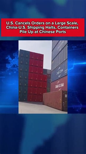 138K views · 3.9K reactions | Tons of shipping containers backed up at Chinese ports as U.S. cancels orders amid tariffs. WINNING | Real Lexit | Facebook