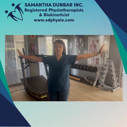 Day 7 of our One Move a Day November!  Today’s exercise: Arm Circles. A simple way to activate your shoulder muscles, improve mobility, and get the blood flowing through your upper body. Keep the movements slow and controlled — small circles can make a big difference!  | Samantha Dunbar Inc. Registered Physiotherapists and Biokineticists | Facebook