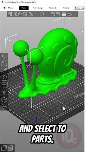 PrusaSlicer: split to Parts #3dprinting #prusaslicer #prusaslicertutorial