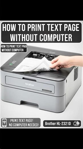 Brother HL-2321D Print test page without computer laptop easy way ‪@Saijicomputer‬ ‪@BrotherPeru‬
