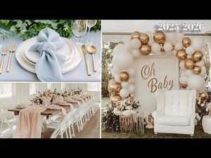 Baby Shower Decoration Ideas 2025 | Pink, Blue & Gold Themes for Elegant Summer Setups ✨