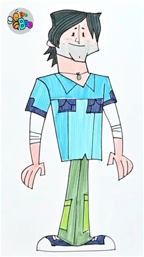 How to draw Chris McLean Total Drama #drawing #drawinganimals #drawingforkids #howtodraw
