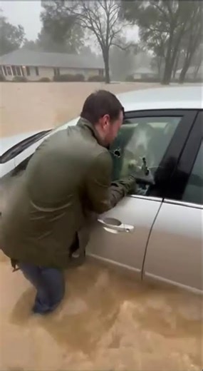 man saves dog from drowning