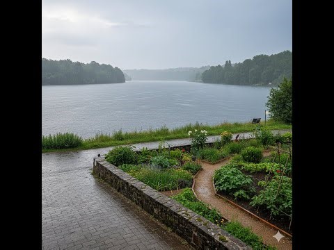 “Heavy Night Rain Beside the Reservoir Wall | 12H Deep Sleep Live ASMR”