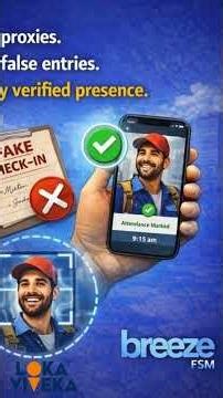 Field Employee Attendance Made Smart | BreezeFSM #shorts #shortsfeed #shortvideo