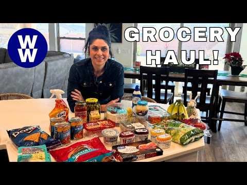 WW GROCERY HAUL FOR WEIGHT LOSS FROM WALMART - WEIGHT WATCHERS POINTS INCLUDED!