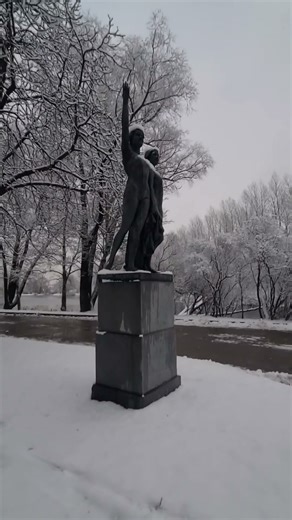 Sculpture "Physical Education Instructor". Russia, Saint Petersburg.