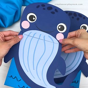 4.3K views · 142 reactions |  Whale Puppet Craft ✂️ Get the template on the blog | Simple Everyday Mom | Facebook
