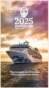 13K views · 390 reactions | Dreaming of traveling the world? Our longest-ever World Cruise makes it possible! ️ With over 50 destinations spanning 6 continents, you'll discover wonders across the globe. Our 2025 World Cruise on #IslandPrincess is on sale now! #PrincessCruises #ComeFeelTheLove | Princess Cruises | Facebook