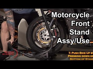 Motorcycle FRONT STAND Assembly and DEMONSTRATION - Motorcycle Stands