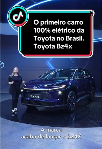 O primeiro carro 100% elétrico da Toyota no Brasil. Toyota Bz4x