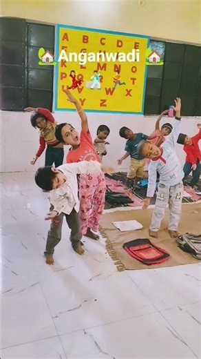 Anganwadi 🏡 # activity # yoga & counting