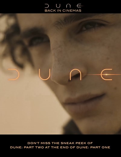 Experience the epic journey! Dune Part One is back at PVR, and with it, catch an exclusive sneak peek into the breathtaking world of Dune Part Two. Re-releasing at PVR on 9th Feb. . . . #TimothéeChalamet #AustinButler #FlorencePugh #Zendaya #RebeccaFugerson #ChristopherWalken #Logixcitycenter #Logixmall | Logix City Center