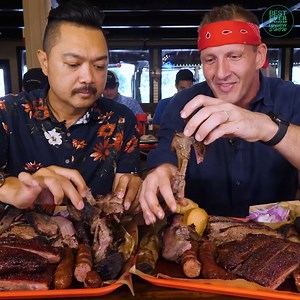 1.3M views · 28K reactions | $14 Texas BBQ VS $320 Texa BBQ! Vegan's Worst Nightmare!  | Best Ever Food Review Show | Facebook