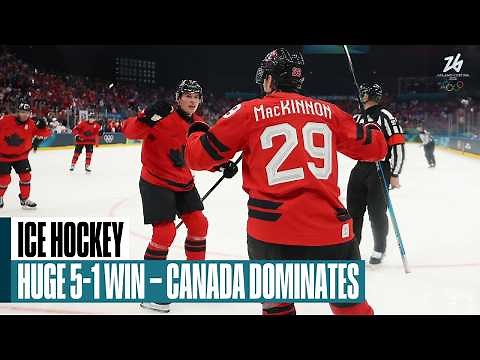 Canada dominates Switzerland 5-1 in men's hockey