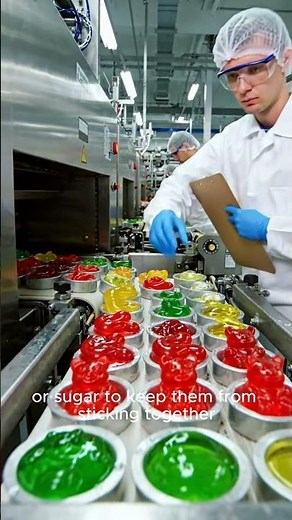 How Gummy Candies Are Made in a Factory #factorytour #manufacturing #food