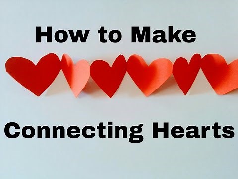 How to Make Connecting Hearts | for Scrapbook| DIY