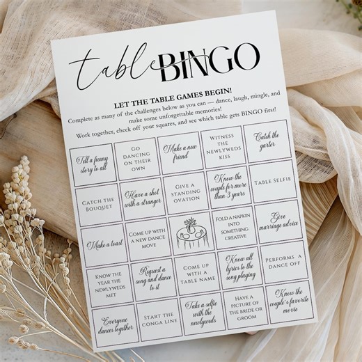Wedding Bingo Game Bundle, Printable Bingo Cards, Wedding Games, Bridal Shower Games, Wedding Reception Activity, Wedding Activities - Etsy