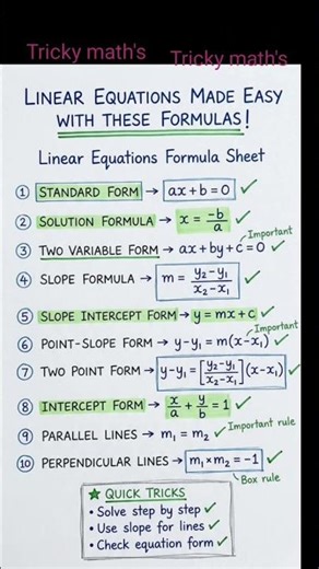 Linear equation transformations#maths