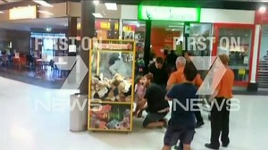 Queensland kid stuck in a vending machine. STORY: http://yhoo.it/1I56Sot More video: http://yhoo.it/1e1PzGR #KidVendingMachine #7News | 7NEWS Sydney