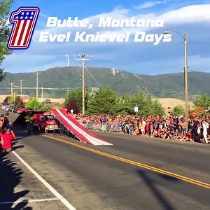 Evel Knievel Days, July 27 28, and 29th, 2017 http://evelknieveldays.org Jesse McCloud, Evel Knievel's grandson, makes a tribute jump during Butte, Montana's 2016 Evel Knievel Days | Montana Treasures