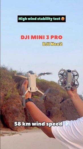 DJI DRONE WIND STABILITY TEST🥵DJIMINI3pro✅#dji #drone #djineo2 #shorts