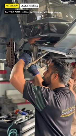 Mercedes-Benz ML 350 axle and lower arm resetting