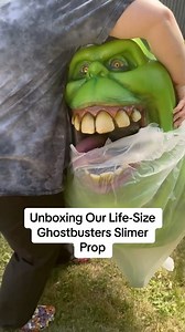 1.7M views · 10K reactions | Get ready for some Ghostbusters nostalgia with this life size Slimer prop! ️: @bone.hollow #ghostbustersafterlife #slimerghostbusters #ghostbustersprops #ghostbustersdecorations | HalloweenCostumes.com | Facebook