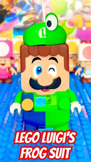 Lego Super Mario Luigi Frog Suit #lego #nintendo #shorts