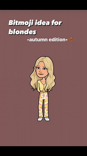 Blonde Fall Outfits for Bitmoji: Aesthetic Style Ideas
