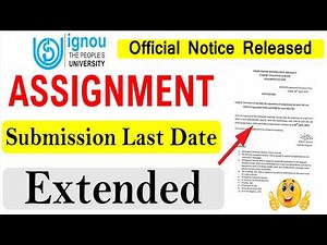 { Breaking News } IGNOU Assignment Last Date Extended For June 2026 Exam | Official Notice Released