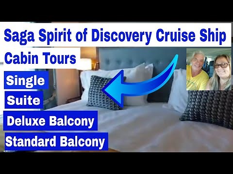 Saga Spirit of Discovery Cruise Ship Cabin Tours