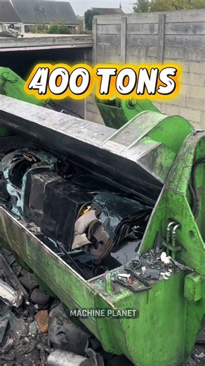 Turning a Car into a Soda Can in Seconds 🥫 | #machine