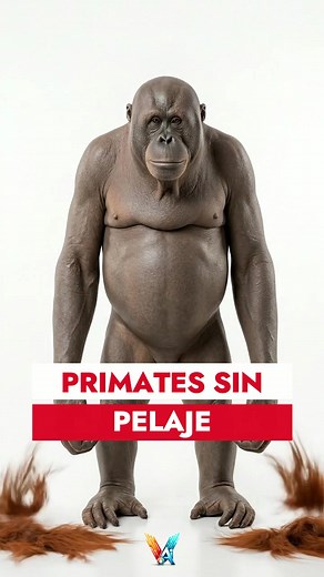 Así se verían los primates sin pelaje: comparativa sorprendente