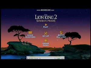 The Lion King 2: Simba's Pride 2004 DVD Menu Walkthrough (Disc 1)