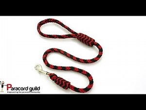 Herringbone braid paracord dog leash
