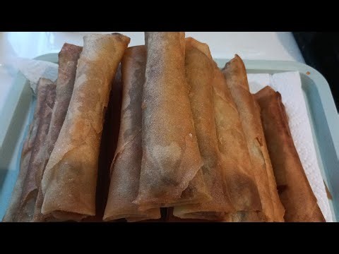 HOW TO COOK MINCED PORK SPRING ROLL(FILIPINO STYLE)