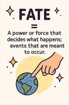 'FATE' meaning in english || English vocabulary with pictures #fate