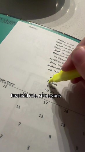 First Lead Role in Aladdin: Nerves and Excitement