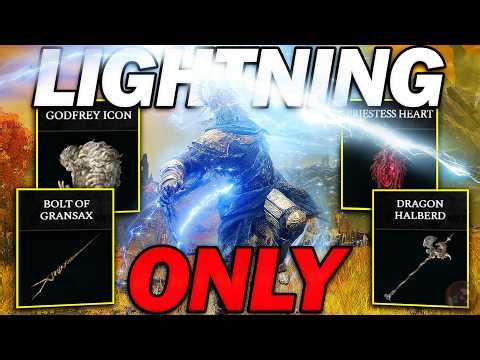 I DESTROYED Every Boss In Elden Ring With ONLY LIGHTNING!