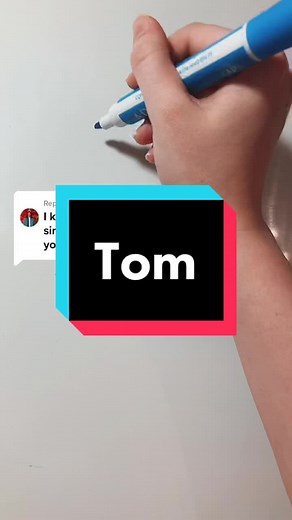 Creating Calligraphy Art for Tom | ASMR Whiteboard Name Writing