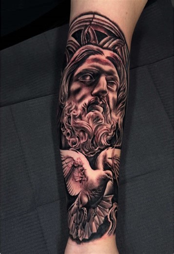 Message or text 9513589373 for booking 📲 #tattoo #jesuschrist #fyp