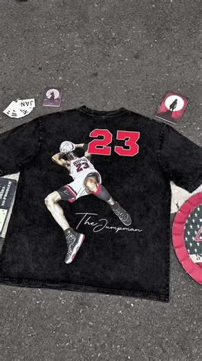 23 isn’t just a number 🐐 Michael Jordan acid wash tee — pure legend energy. #MichaelJordan #Jordan23 #BasketballLegend #StreetwearFit #HoopsCulture